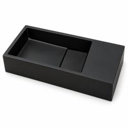 Solid-S Fontána z kompozitního materiálu B36xD18xH10 cm, matná černá, s krytem 1208953168